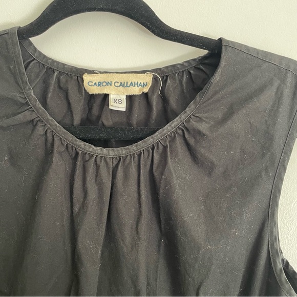 Caron Callahan Black Cotton Poplin Goa Dress XS - Picture 8 of 8
